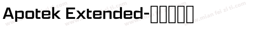 Apotek Extended字体转换